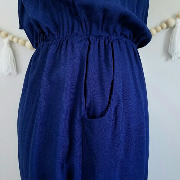 *SOLD* Lulu's Learning to Fly Navy Jumpsuit - Picture 5 of 8